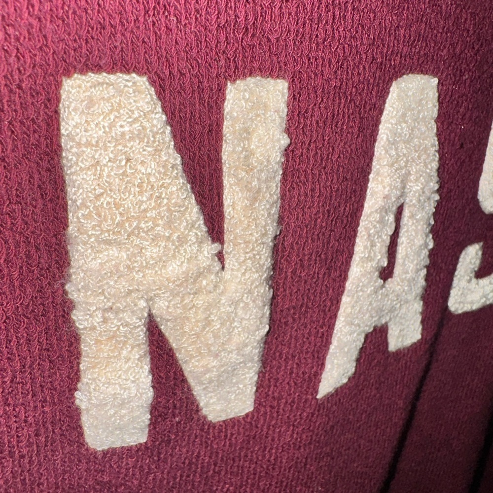 Nash Tonal Essential Crew Maroon Sweater Size XL - Picture 3 of 4